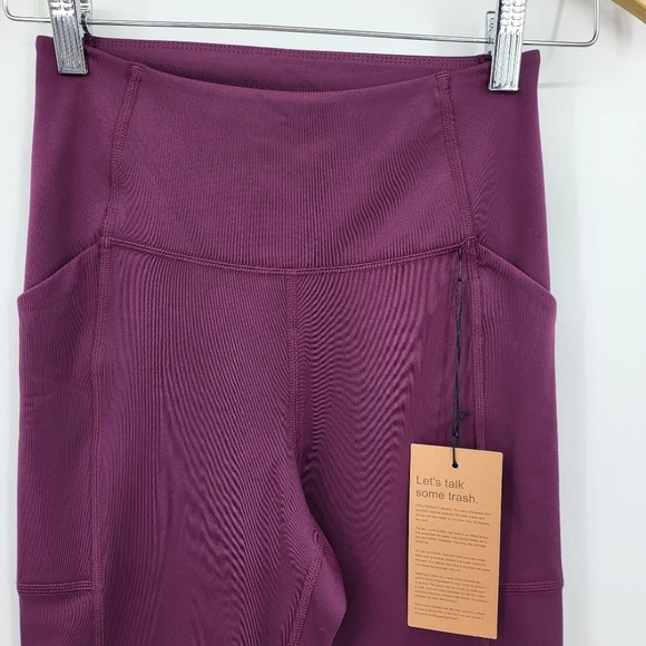 Girlfriend Collective Leggings Plum Style 4024 Yoga Workout Pants Sz Small NWT - Picture 2 of 13